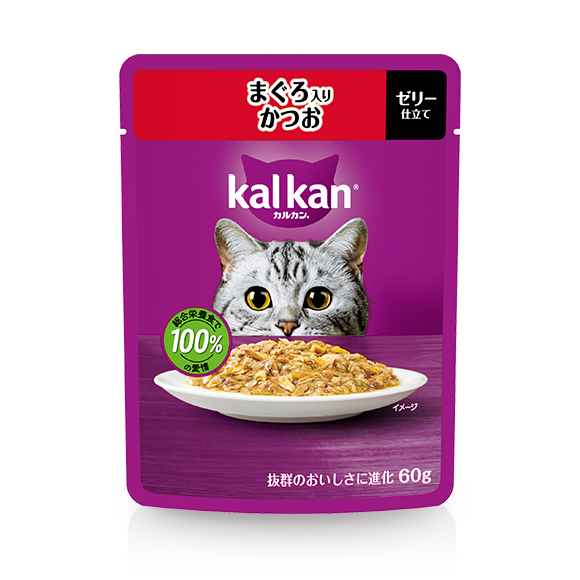  パウチタイプ ゼリー仕立て まぐろ入りかつお
