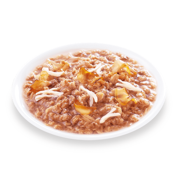 ゼリー仕立て かつお節入りまぐろとささみ