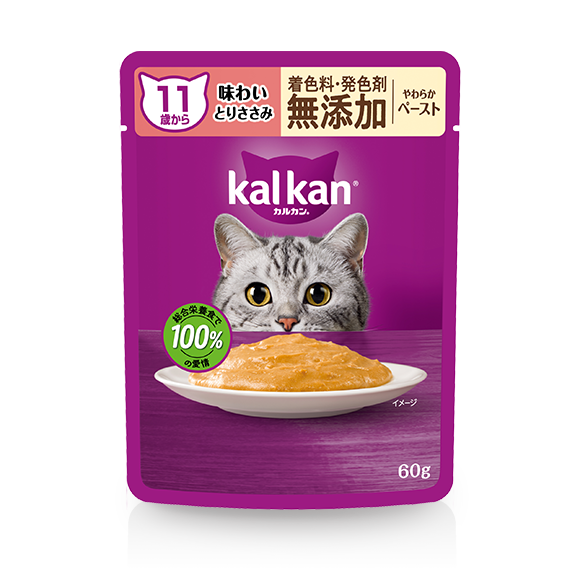 11歳から パウチタイプ やわらかペースト 味わい とりささみ